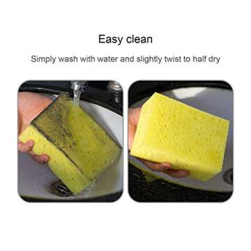 TriPole Car Cleaning Sponge Non-Scratch 4 Pack