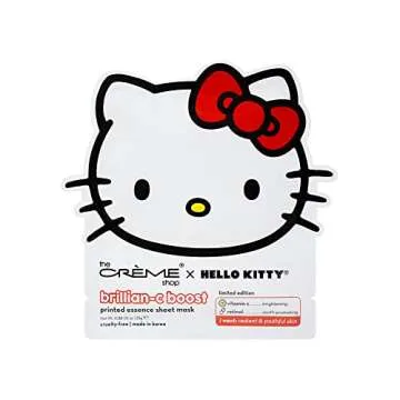 The Crème Shop x Hello Kitty Brillian-C Boost Printed Essence Sheet Mask (3 Pack)
