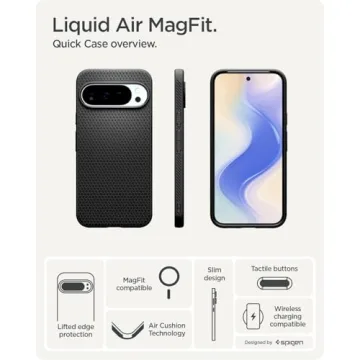 Spigen Pixel 10 Liquid Air MagFit Case - Matte Black
