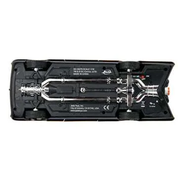 Jada 98625 DC Comics Classic TV Series Batmobile Die-cast Car, 1:18 Scale Vehicle & 3" Batman & Robin Collectible Figurine 100% Metal, Black