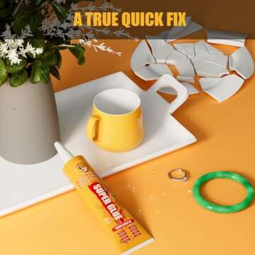 Jewelry Glue Gel,Weglau Glue for Jewelry, for Glass, Ceramic, Metal, Crafts, & Repair, Jewelry Glue Gel - 2.1 fl oz Bottle,with Anti Clog Cap