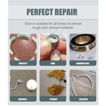 Jewelry Glue Gel,Weglau Glue for Jewelry, for Glass, Ceramic, Metal, Crafts, & Repair, Jewelry Glue Gel - 2.1 fl oz Bottle,with Anti Clog Cap