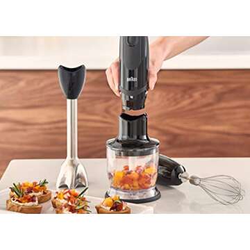 Braun MQ5025 Hand Blender Multiquick Vario, MQ5025, Black