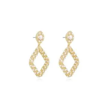 Ettika Gold Earrings. Jewelry, Pearl Earrings. 18k Gold Plated Earrings Pearl Knocker. Birthday Gifts for Women