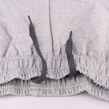 JEEING GEAR Men's Bodybuilding Workout Gym Shorts 5" Inseam Sports Cotton with Pocket Gray Color Size M