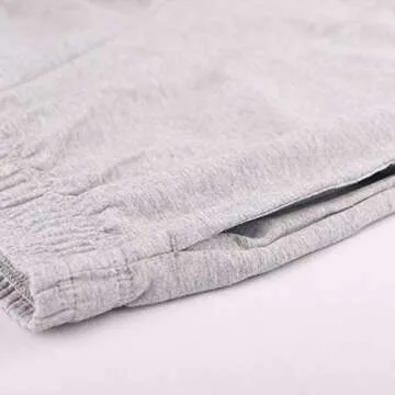 JEEING GEAR Men's Bodybuilding Workout Gym Shorts 5" Inseam Sports Cotton with Pocket Gray Color Size M