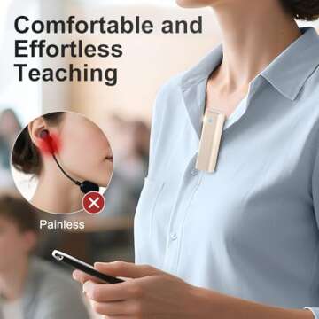 Voice Amplifier Wireless with Lapel Microphone Charging&Storage - Ideal for Teachers and Speakers