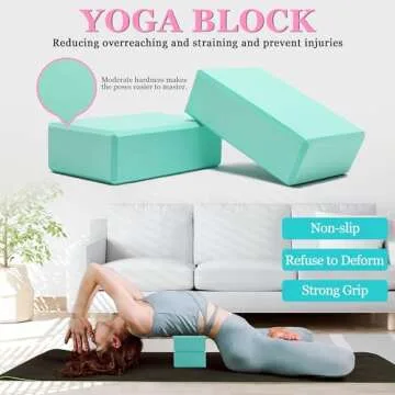 HNCTINNO Yoga Wheel Set for Back Pain Relief and Stretching