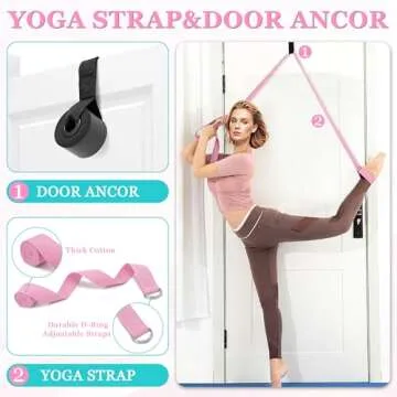 HNCTINNO Yoga Wheel Set for Back Pain Relief and Stretching