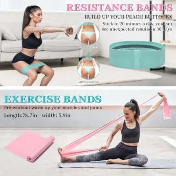 HNCTINNO Yoga Wheel Set for Back Pain Relief and Stretching