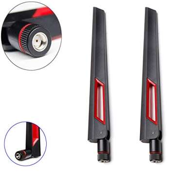 WiFi Antenna Dual Band 2.4GHz 5.8GHz 10 DBI RP-SMA Router for PCI-E WiFi Network Card USB Wireless Adapter Security IP Camera