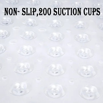 YINENN Extra Large Bath Safety Mat Non-Slip 40x16