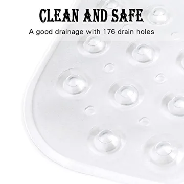 YINENN Extra Large Bath Safety Mat Non-Slip 40x16