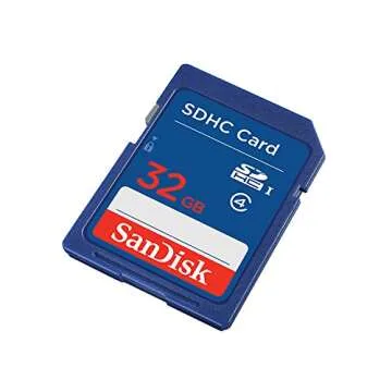 SanDisk 32GB Class 4 SDHC Memory Card, Frustration-Free Packaging- SDSDB-032G-AFFP (Label May Change)