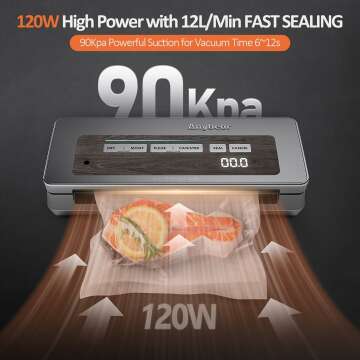 Vacuum Sealer Machine with Digital Countdown Display