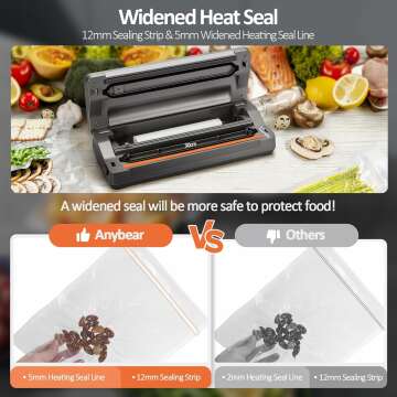 Vacuum Sealer Machine with Digital Countdown Display