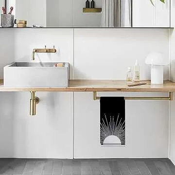 OHSUL Boho Kitchen Towels,Boho Dish Towels Dishcloth,Boho Sun Bathroom Hand Towel,Boho Sun Kitchen Towel Decor,Boho Kitchen Accessories, Boho Sun Decor (Color-4)