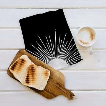 OHSUL Boho Kitchen Towels,Boho Dish Towels Dishcloth,Boho Sun Bathroom Hand Towel,Boho Sun Kitchen Towel Decor,Boho Kitchen Accessories, Boho Sun Decor (Color-4)