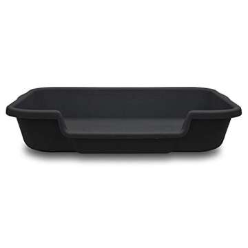 PuppyGoHere Dog Litter Box, Large Size, Blacksmithe Black, Durable & Pet Safe Puppy Litter Box, Indoor Open Top Entry Dog Litter Pan, Comfortable for Dogs, Great for Dogs up to 20 lbs
