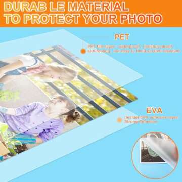 CAREGY Thermal Laminating Pouches, 300 Pack Laminating Sheets, 3 Mil, 9 x 11.5 Inches Lamination She...