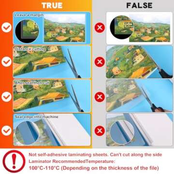 CAREGY Laminating Pouches, 300 Pack, 3 Mil, Clear Sheets