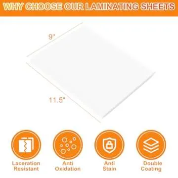 CAREGY Laminating Pouches, 300 Pack, 3 Mil, Clear Sheets