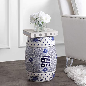 Stylish JONATHAN Y Chinoiserie Garden Stool - 18" Durable Design