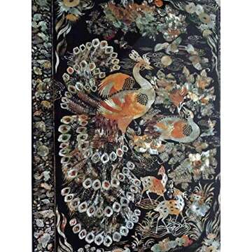 Excelife 86230 Phoenix Design Mother of Pearl Table M, Medium , Black