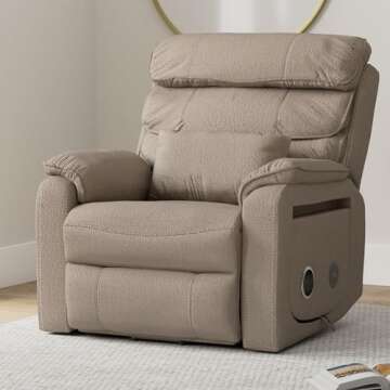 JIKFRIMA Power Lift Recliner Chair for Adults Elderly Lay Flat Velvet Recliners with Massage Heating...