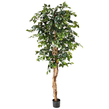 Nearly Natural 6ft. Ficus Silk Tree for Home Decor