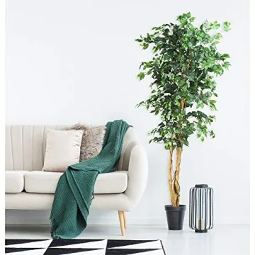 Nearly Natural 6ft. Ficus Silk Tree for Home Decor