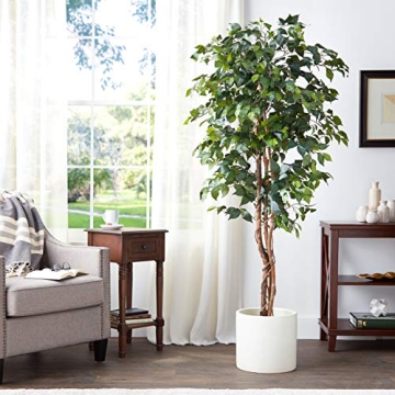 Nearly Natural 6ft. Ficus Silk Tree for Home Decor
