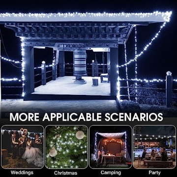 Vimorg 200 LED Solar String Lights Waterproof Outdoor Decor