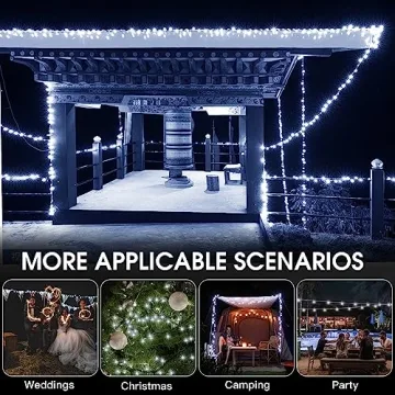 Vimorg 200 LED Solar String Lights Waterproof Outdoor Decor