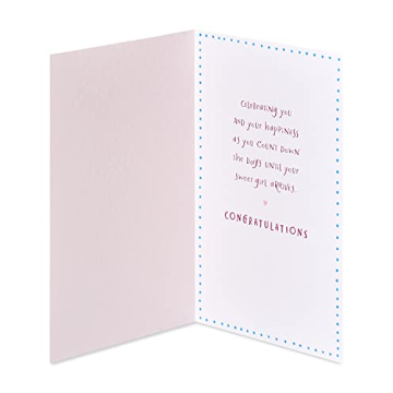 Baby Shower Card for Girl - Count Down the Days