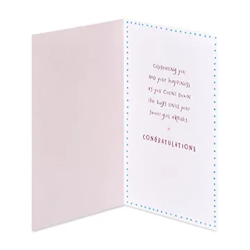 Baby Shower Card for Girl - Count Down the Days