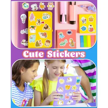 Gojmzo 600 PCS Cute Animal Vinyl Stickers for Kids