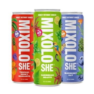 Mixoloshe Non-Alcoholic Mocktails Variety 12-Pack
