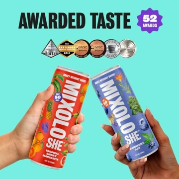 Mixoloshe Non-Alcoholic Mocktails Variety 12-Pack