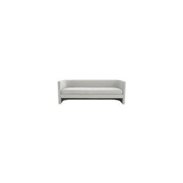 Luxurious Light Grey Velvet Curved Sofa for Stylish Homes
