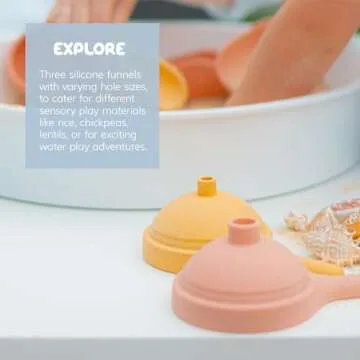 Inspire My Play Silicone Funnels - Safe Sensory Tools for Kids