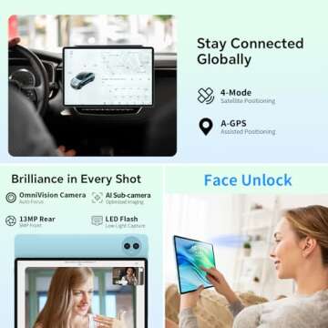 TECLAST Tablet 11 inch Android 14 Tablets, P50 14GB+128GB,1TB Expand, Widevine L1 Compatible 8-Core Tablet with 5G WiFi, 8000mAh Battery, 13MP Camera, 11" IPS Big Screen, GPS