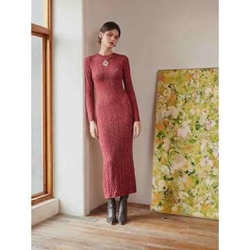 CIDER New Years Eve Dress - Elegant Women’s Holiday Maxi Dress