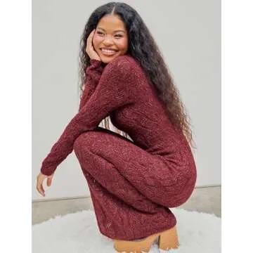 CIDER New Years Eve Red Dress: Elegant Winter Fashion