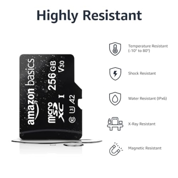 Amazon Basics 256GB Micro SDXC Card with Adapter Power