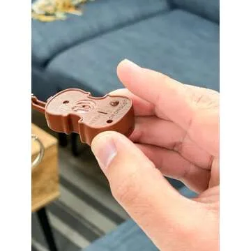 DR DINGUS World's Smallest Violin - Original Sad Music - Pocket-Sized Tiny Violin Keychain Symphony of Empathy - Plays a Touchingly Sad Song - Silly Gag Gift to Playfully Pluck Heartstrings