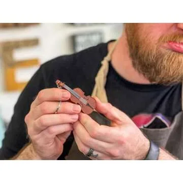 DR DINGUS World's Smallest Violin - Original Sad Music - Pocket-Sized Tiny Violin Keychain Symphony of Empathy - Plays a Touchingly Sad Song - Silly Gag Gift to Playfully Pluck Heartstrings