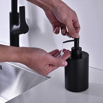 Stylish Avola Kitchen Soap Dispenser in Matte Black
