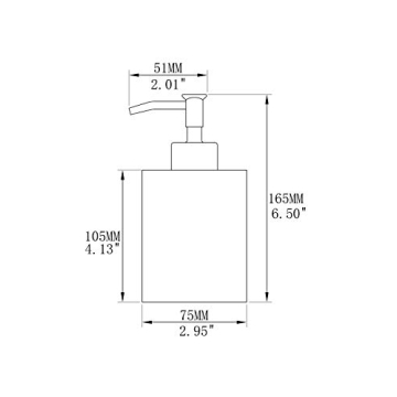 Stylish Avola Kitchen Soap Dispenser in Matte Black