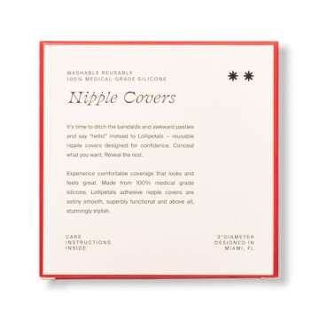 Lollipetals Reusable Silicone Nipple Covers Red Poppy